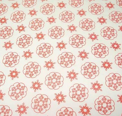 Папір білий для пакування "Сніжинки", аркуш А3