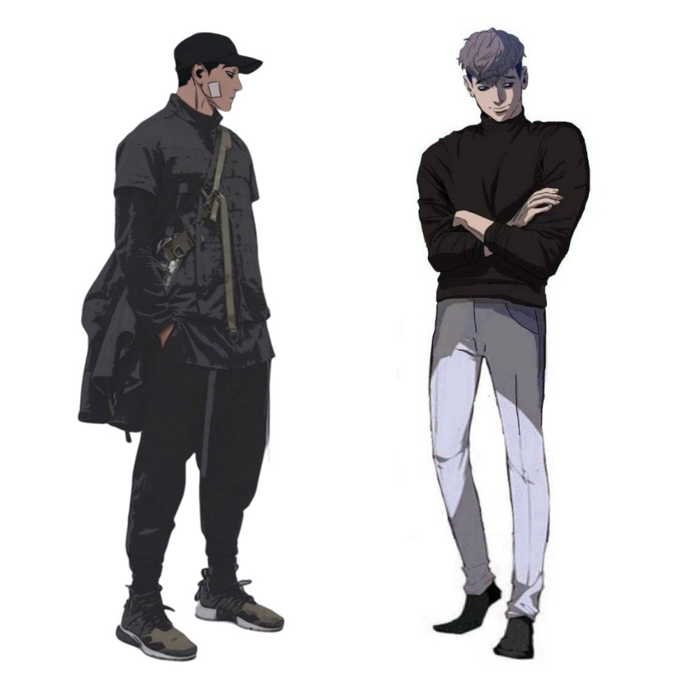 Дакимакура 150х50 см  О Сану  Вбити Сталкера.Oh Sangwoo Killing stalking  Подушка + наволочка двостороння, фото 1