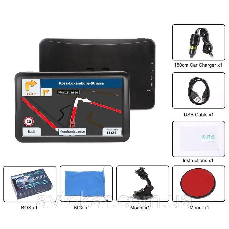 9" GPS-навігатор T20 — 8 gb 800 mhz 256mb IGO+Navitel+CityGuide (Емнісний екран) ORG