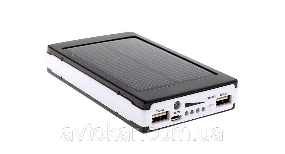 Power Bank 15000 mAh із сонячною батареєю ORG, фото 1