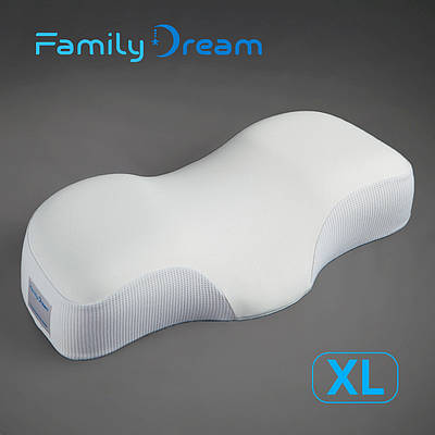 Ортопедична подушка для сну Family Dream® розмір XL (clothing:  XL - XXXL) молочний