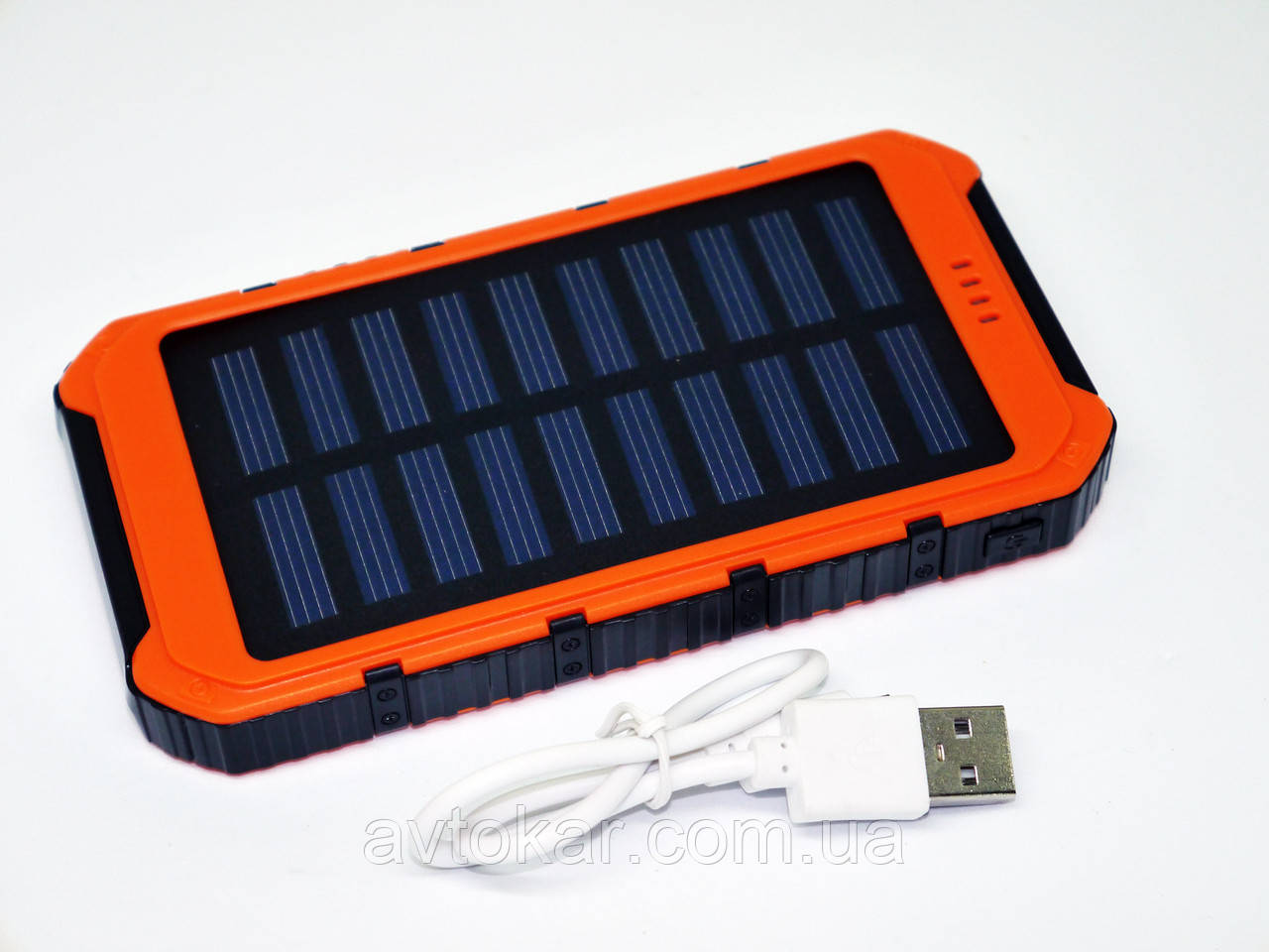 Solar Powerbank Stone Power 15000 mAh протиударний ORG, фото 1