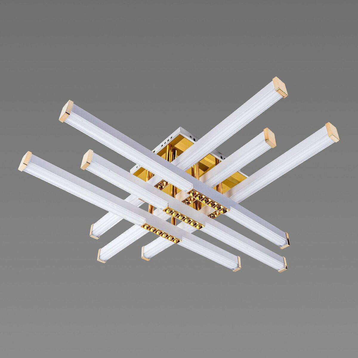 Люстра ЛЕД Sirius 78W до 18 м² колір Білий + Золото B YH836/6 WT+GD 78W, фото 1