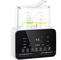 Стерилізатор та підігрівач для дитячого харчування 5в1 з сенсорним РК-екраном Білий