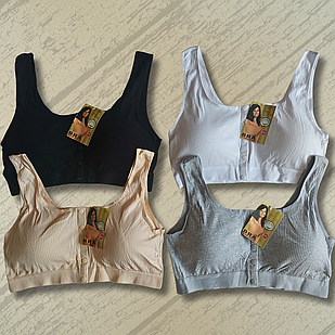 Топік Бавовняний на Кнопках Чашка C~D Батал Мікс 9шт (30567)