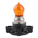 Галогенова лампа Brevia PY24W 12V/24V PGU20/4 AMBER Power +30% CP, фото 2