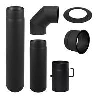 Комплект димоходу Darco Ø150 мм сталь 2 мм до цегляного димоходу (стандарт)