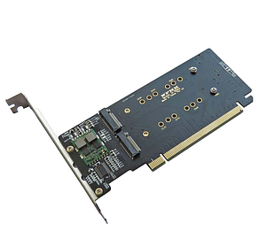 Адаптер PCI-e X16 - 4 x M.2 NVMe, TRY N-R08A чорний