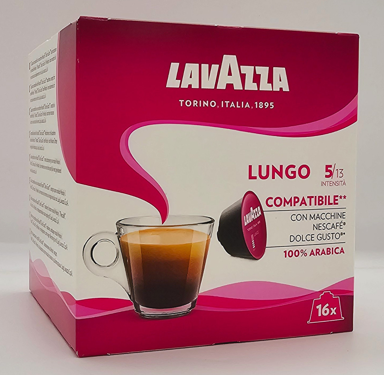 Кава у капсулах Lavazza Dolce Gusto Lungo 16 шт.