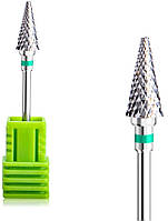 Фреза твердосплавна LPnails конусна, зелена