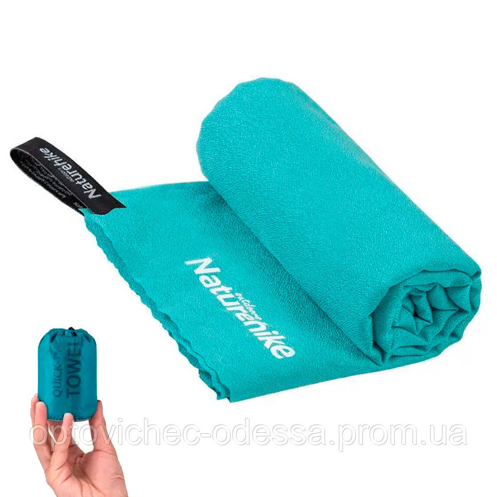 Рушник швидкосохнучий Naturehike 128 см х 80 см Зелений Хіт продажу!