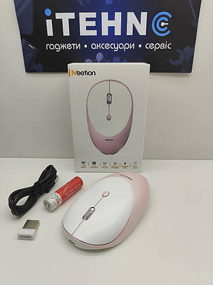 Мишка Meetion MT-R600 бездротова(Ch) (Рожеве золото), фото 3