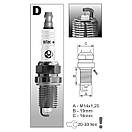 Свічка запалювання Brisk Silver DR15YS, 4шт, фото 3