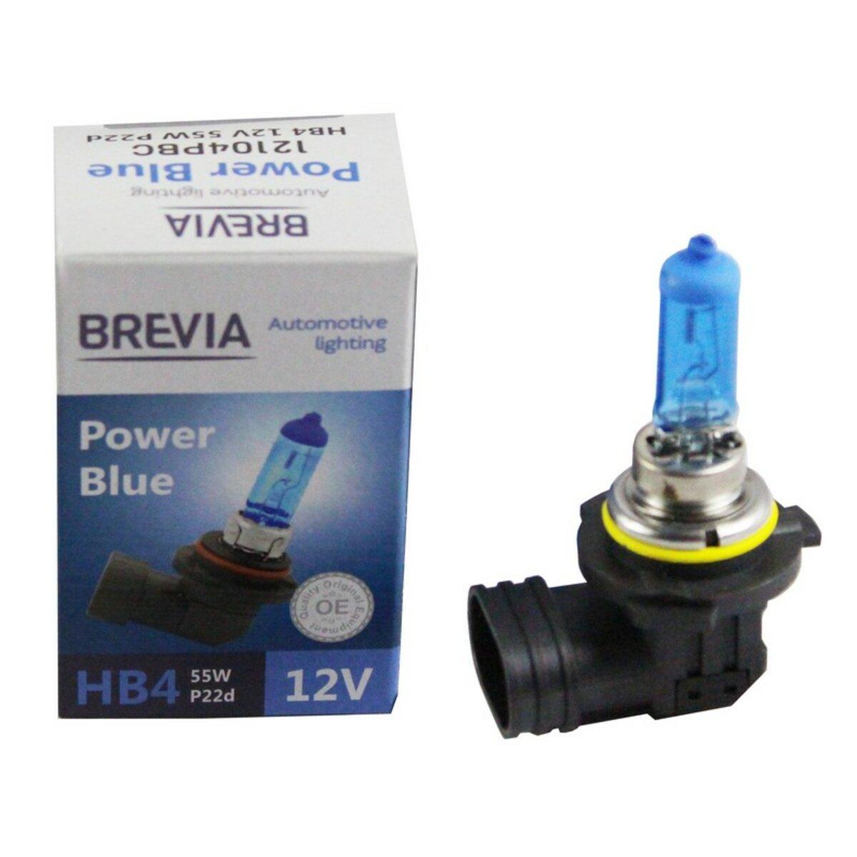 Галогенова лампа Brevia HB4 12V 55W P22d Power Blue 4200K, фото 1