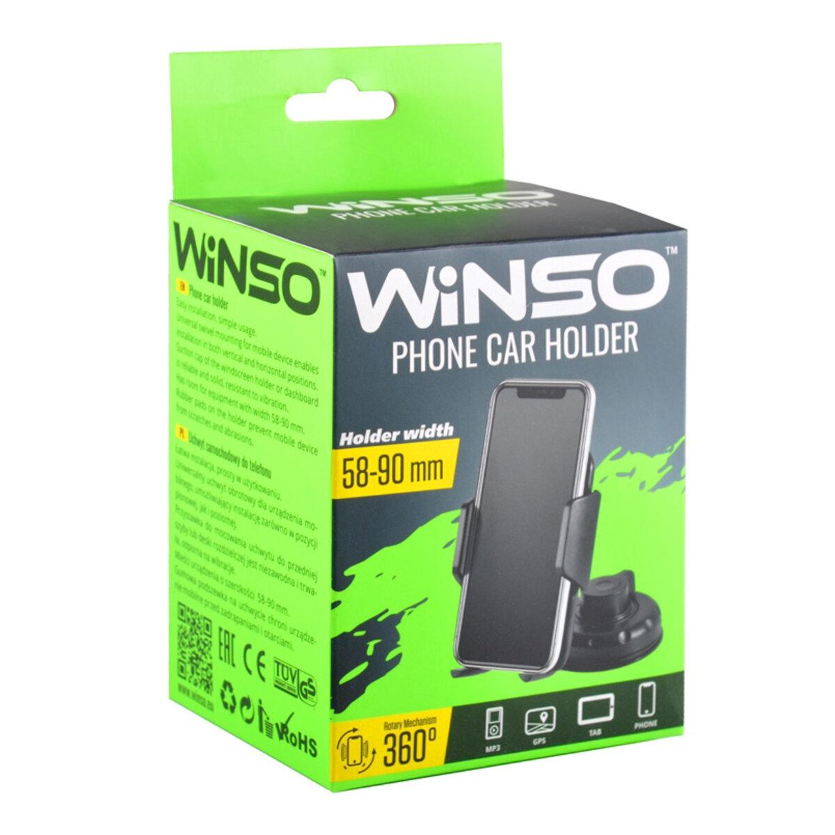 Тримач мобільного телефону Winso механізм 360°, 58-90мм, фото 1