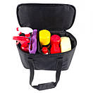 Сумка органайзер Beltex розмір M 34х17х23 см чорний мат, фото 4