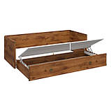 Ліжко трансформер без матраца та подушок ВМК (БРВ) Індіана JLOZ80/160 79-154х202 см Дуб шутер (GRB-1564), фото 4