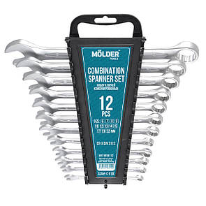 Набір ключів Molder CR-V, 6-22мм, 12шт
