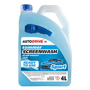 Омивач скла літній AutoDrive Sport 4л