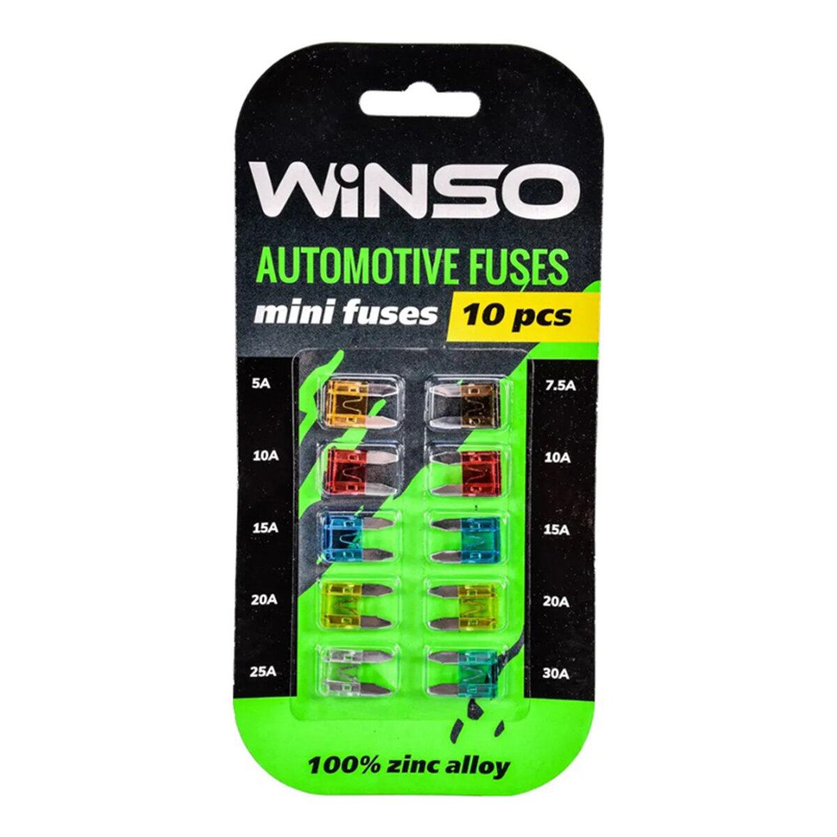Набір запобіжників Winso Mini Low Profile низькопрофільні, 10шт, фото 1
