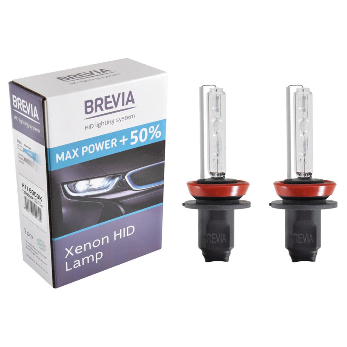 Ксенонова лампа Brevia H11 +50%, 6000K, 85V, 35W PGJ19-2 KET, 2шт, фото 1