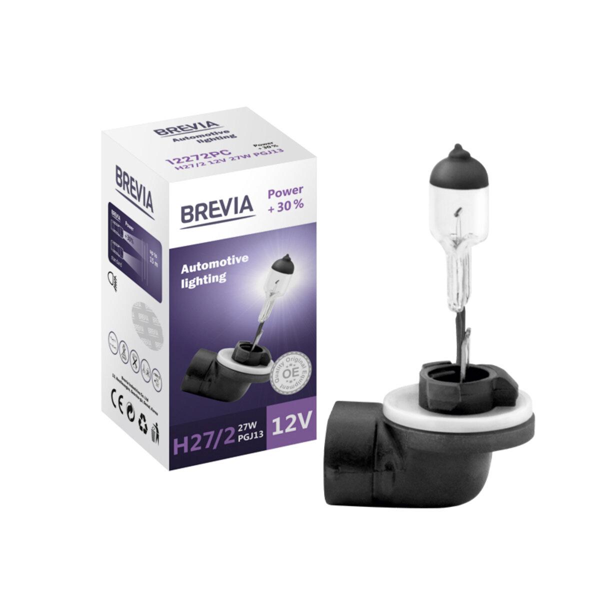 Галогенова лампа Brevia H27/2 12V 27W PGJ13 Power +30% CP, фото 1