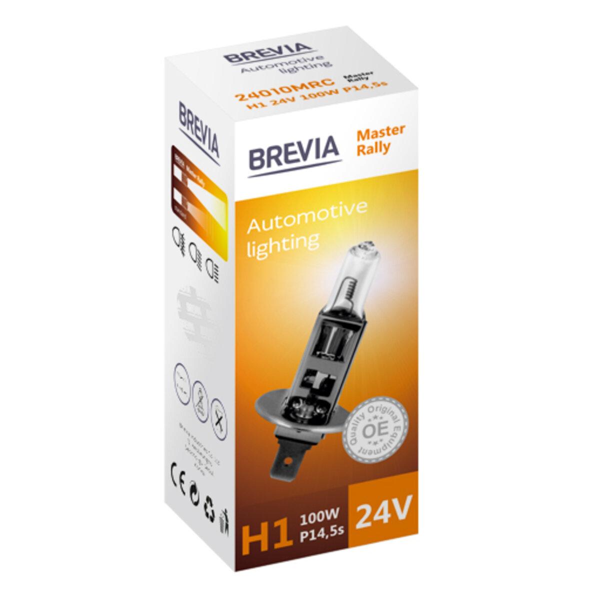 Галогенова лампа Brevia H1 24V 100W P14.5s Master Rally CP, фото 1