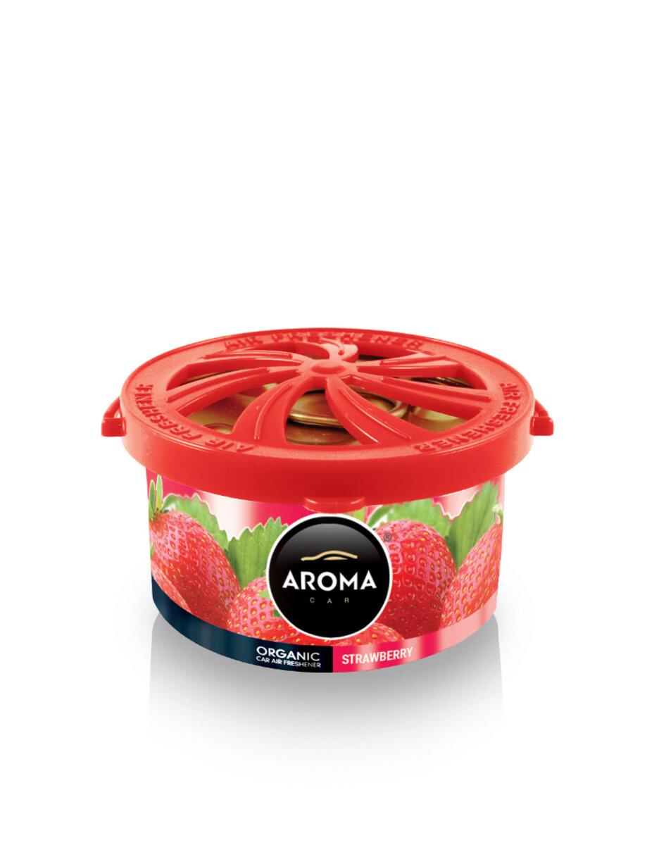 Ароматизатор Aroma Car Organic Green Tea Strawberry гелевий 40g