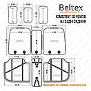 Комплект, 3D чохли для сидінь BELTEX Montana, black-red, фото 8