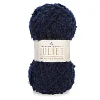 Nako JULIET (Нако Джульєт) № 1233 темно-синій (Напіввовняна пряжа, нитки для в'язання)