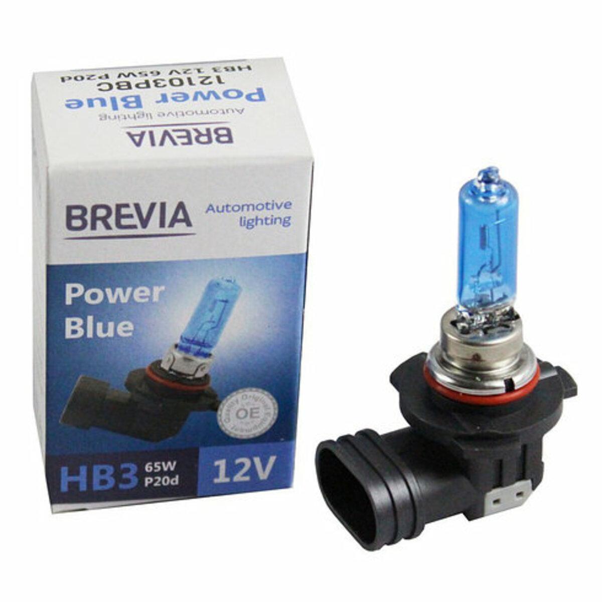 Галогенова лампа Brevia HB3 12V 65W P20d Power Blue 4200K, фото 1