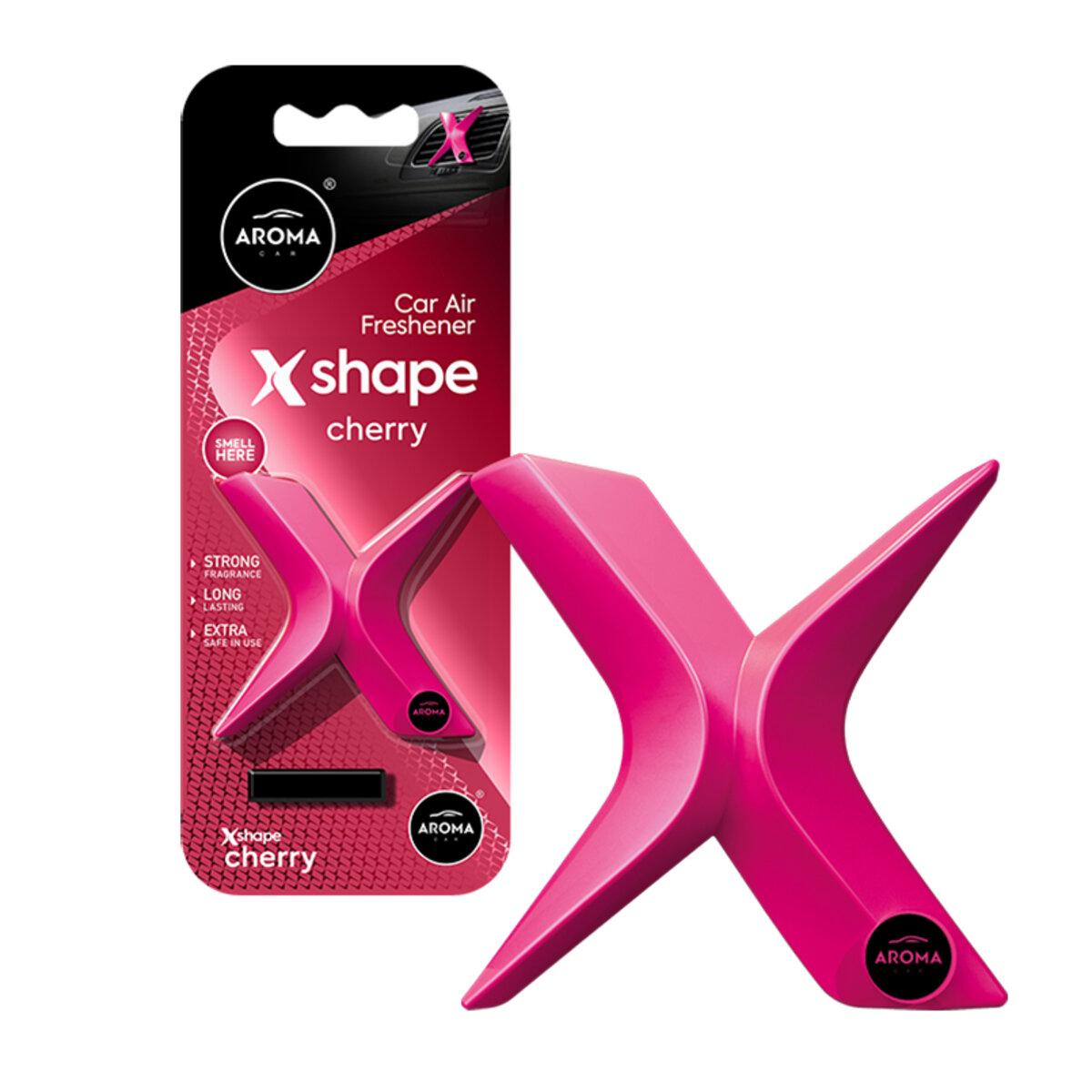 Ароматизатор на дефлектор Aroma Car X SHAPE 10г - CHERRY сухий