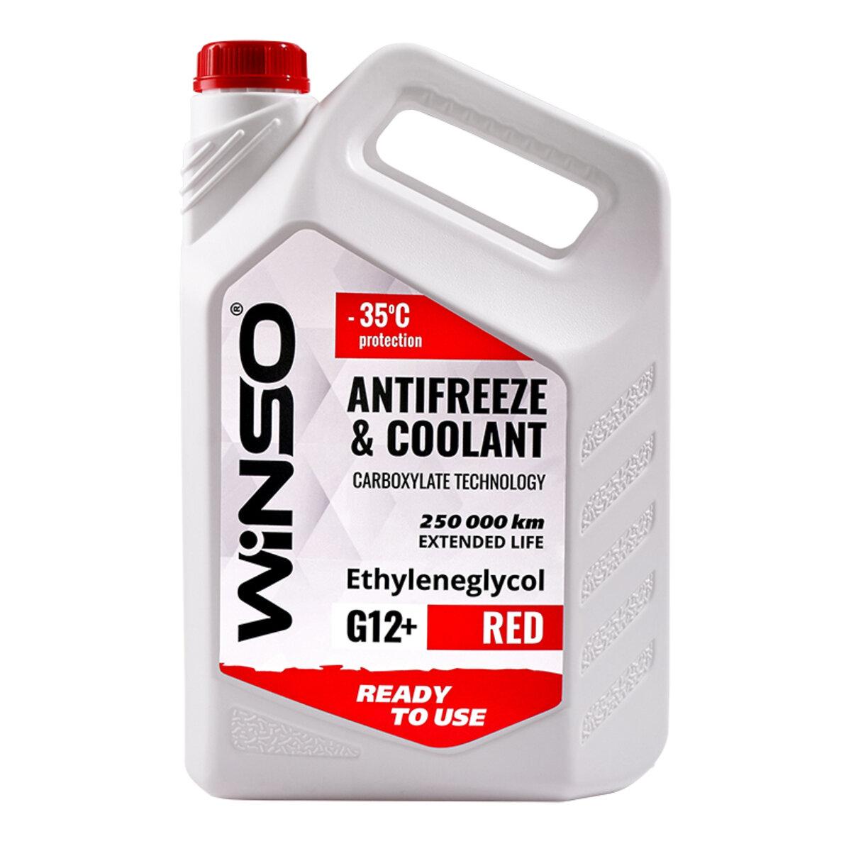 Антифриз Winso Antifreeze & Coolant Red -35°C (червоний) G12+, 4,1кг, фото 1