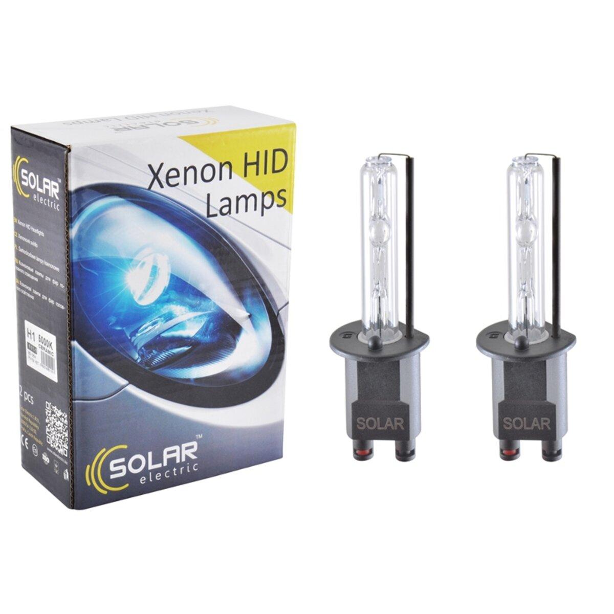 Ксенонова лампа Solar H1 CERAMIC 5000K,85V,35W P14.5s KET, 2шт, фото 1