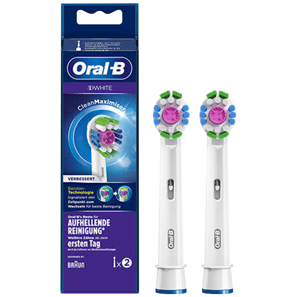 Насадка для електричної зубної щітки Oral-B 3D White EB18pRB Luxe Clean Maximiser White (2 шт.)