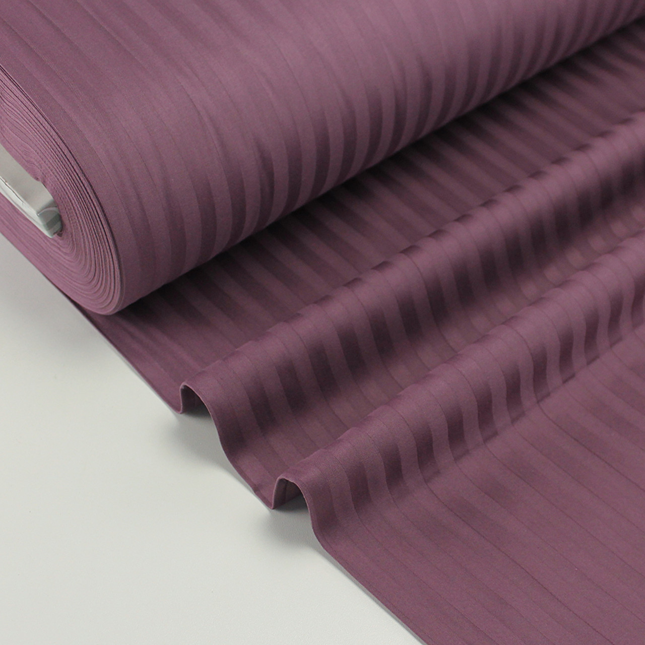 Страйп сатин колір запорошено бузковий 1*1 см ширина 240 см № VS-00-6, фото 1