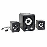 Комп'ютерні USB колонки для ПК ноутбука Настільні колонки із сабвуфером FT-202, фото 5