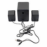 Комп'ютерні USB колонки для ПК ноутбука Настільні колонки із сабвуфером FT-202, фото 2