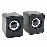 Комп'ютерні USB колонки для ПК ноутбука Настільні колонки із сабвуфером FT-202, фото 4