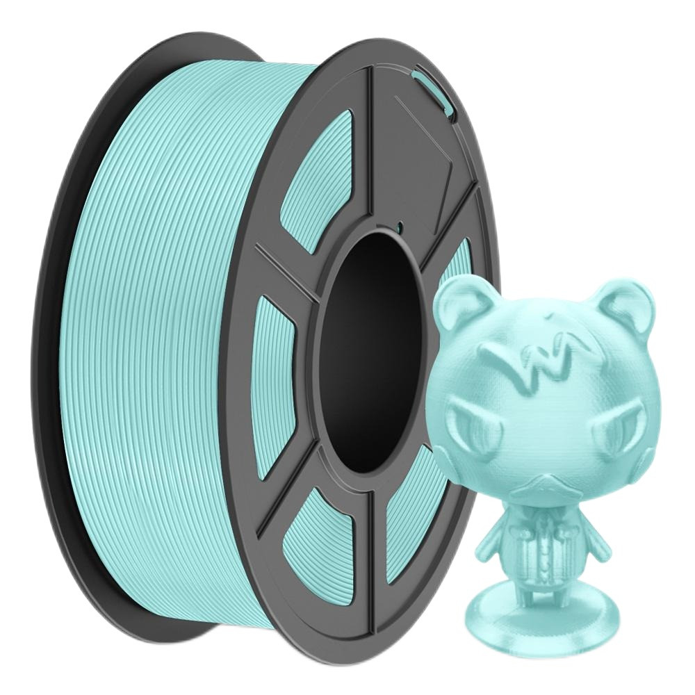 Пластик філамент для 3Д-друку SUNLU TPU-SILK Light Blue (135094A), Classic Spool, 1.75mm, 1kg, 210-240°C, Світло-Блакитний