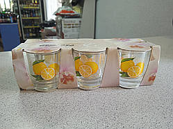 Набір стопок Пенали 50мл малина/лимон Farglass 05c1269