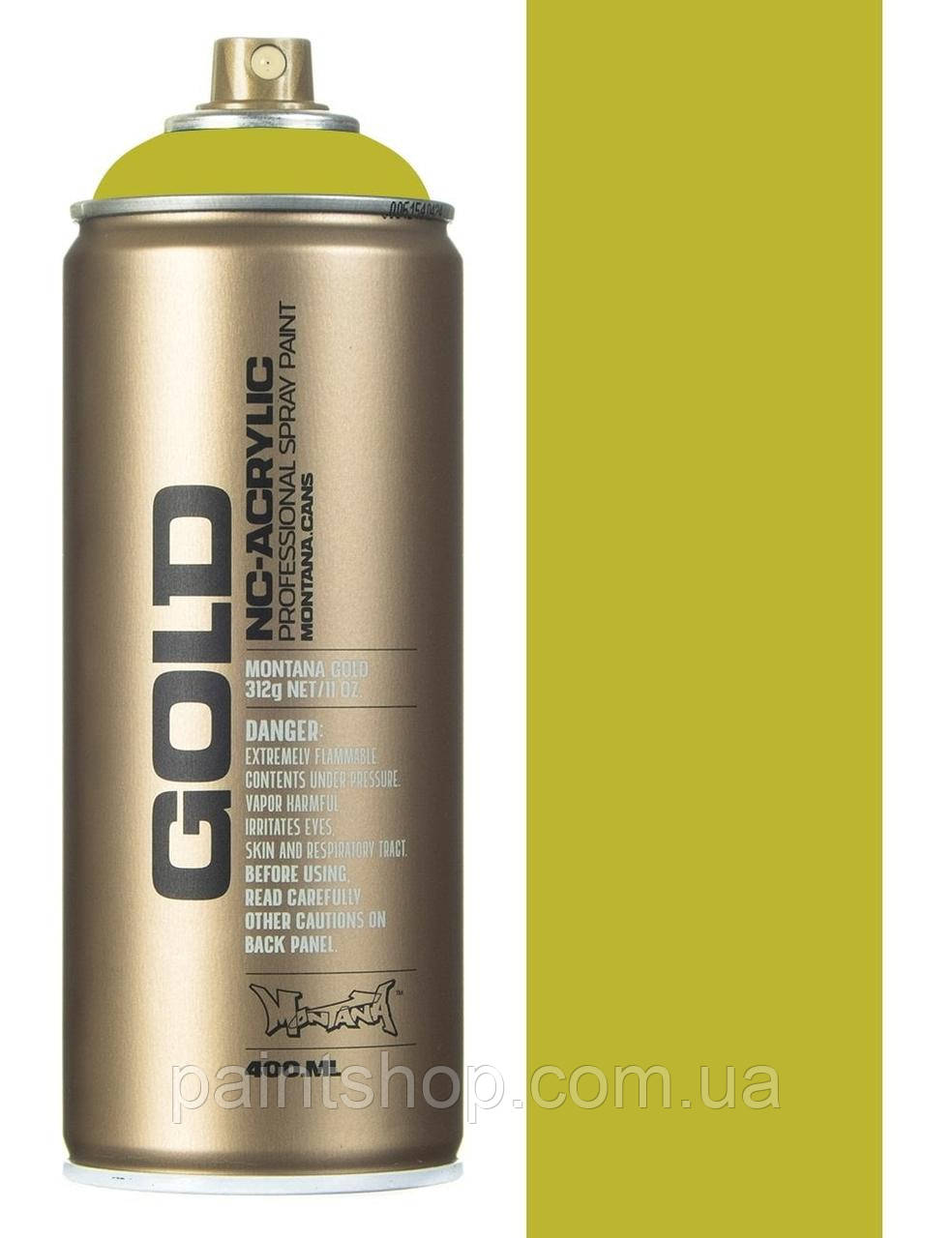 Аерозольна фарба Montana Gold 1130 Pepperoni Mild (Зелений) 400 мл