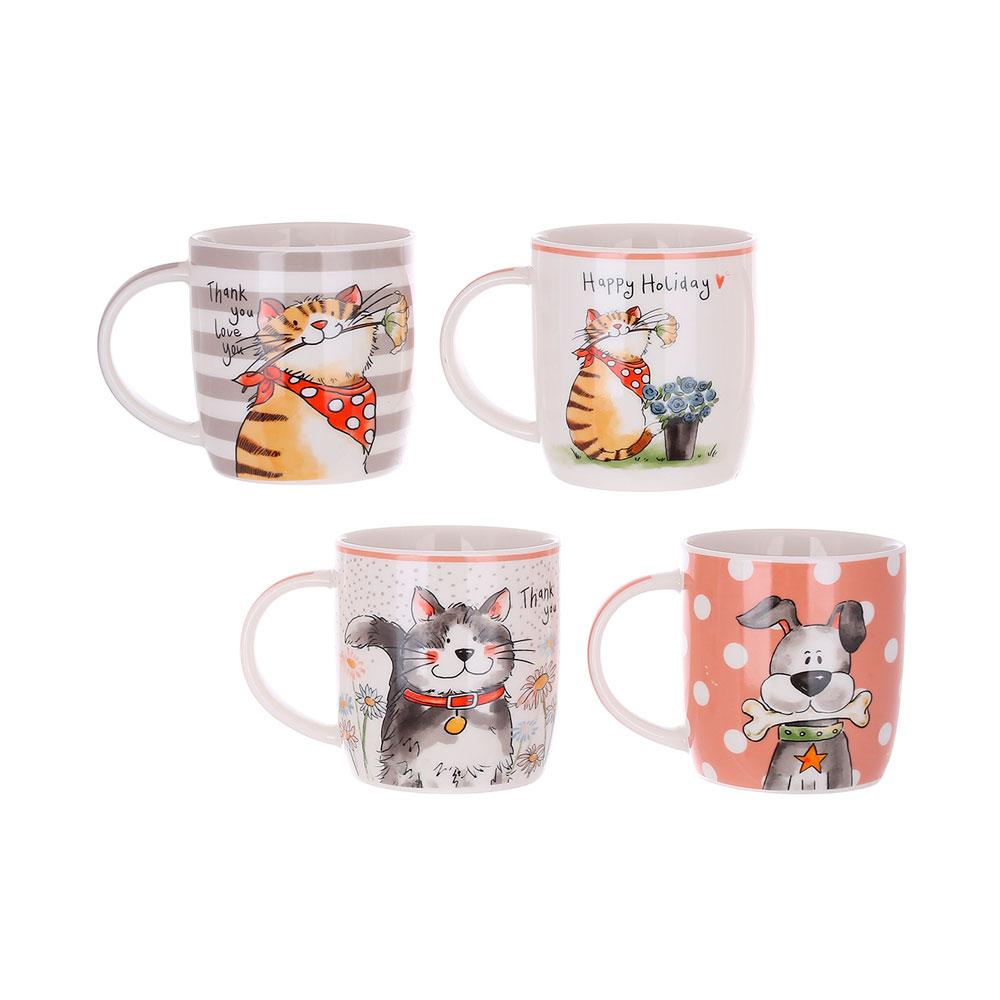 Чашка 365 мл BonaDi Cats and Dogs порцеляна арт. 311-104