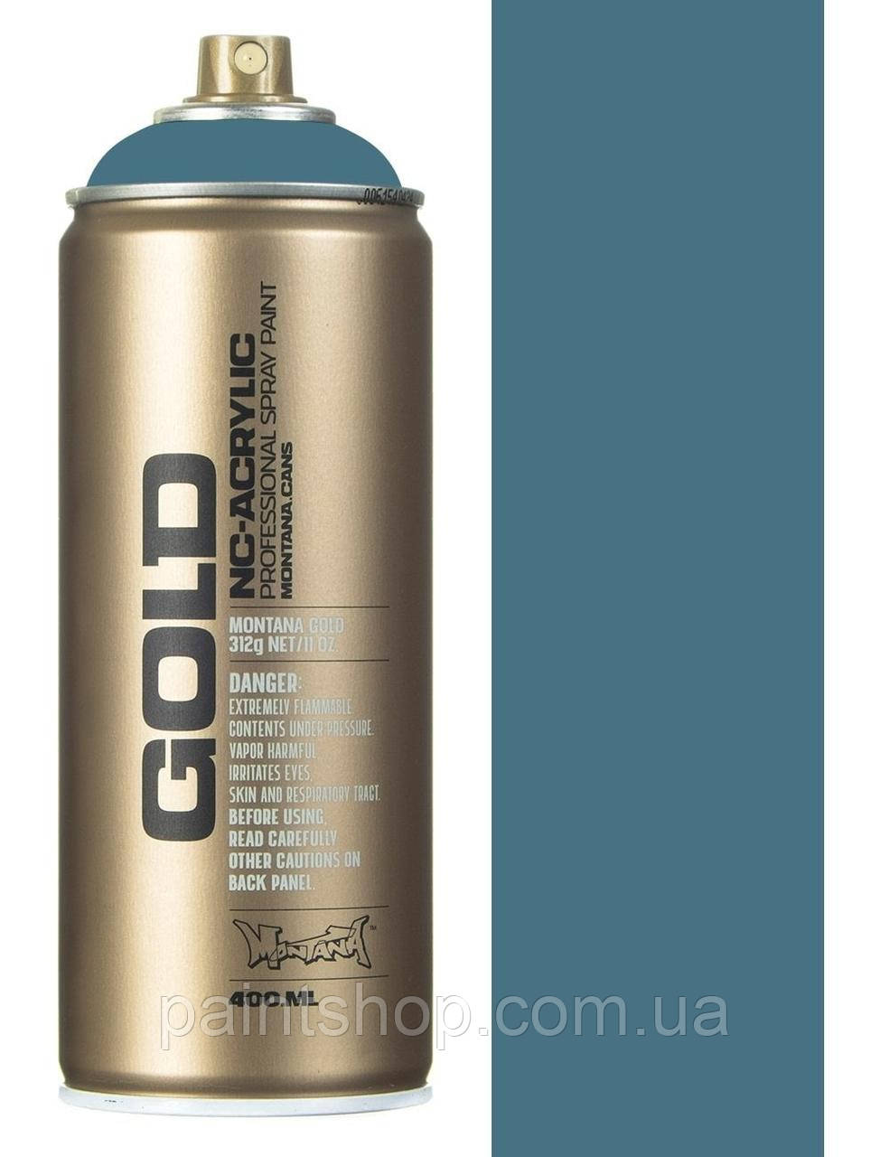 Аерозольна фарба Montana Gold 5140 Mt. Fuji (Сіро-синій) 400 мл