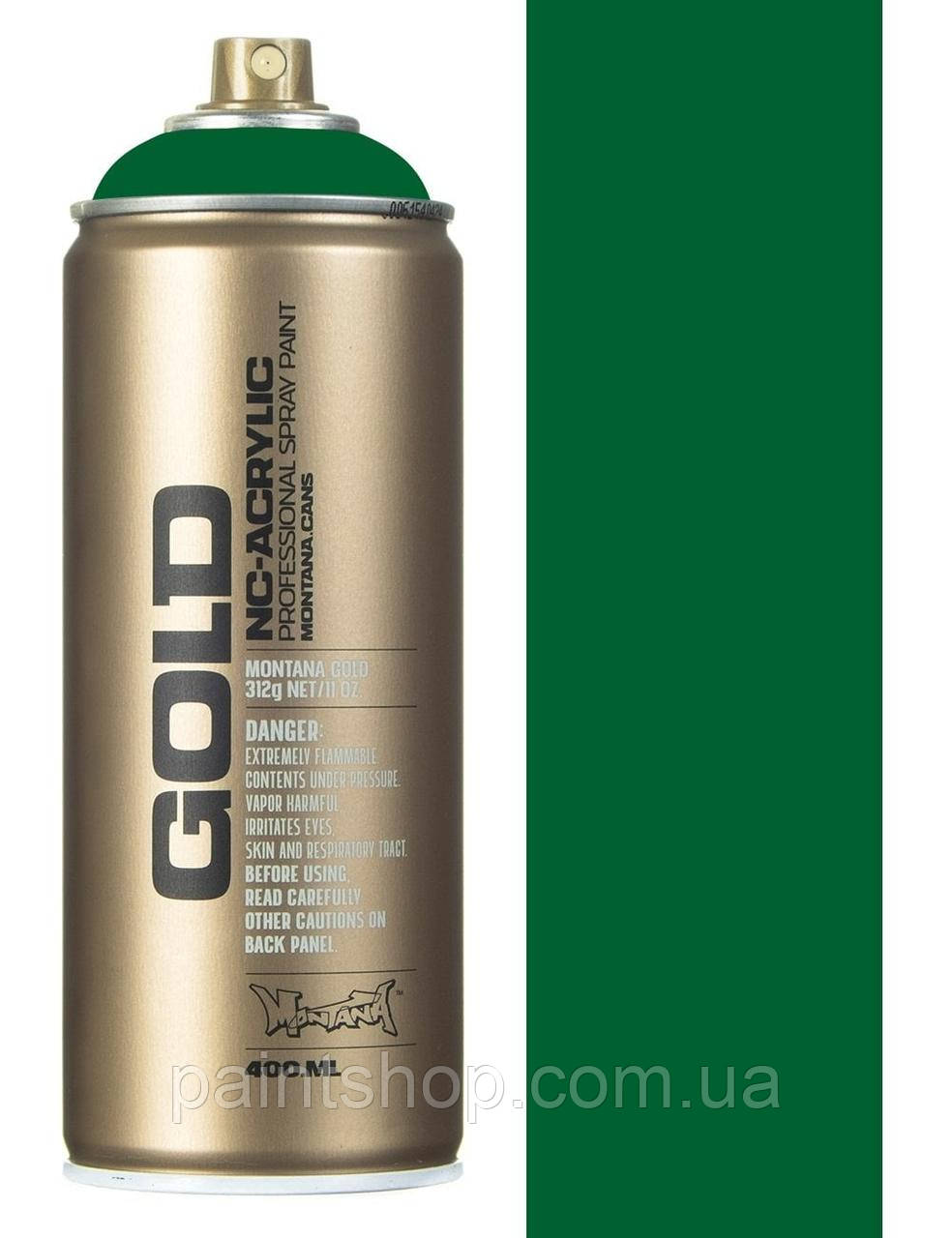 Аерозольна фарба Montana Gold 6060 Fern Green (Зелений) 400 мл