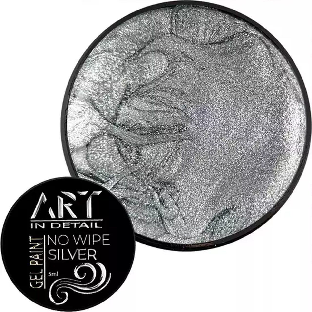 Гель-фарба ART IN DETAIL Gel Paint No Wipe Silver, 5 г срібло
