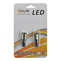 Автолампи світлодіодні Solar LED 12 V T10 W21x95d 10SMD 5630 white 2шт (LS287_b2) AVK