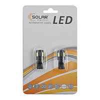 Автолампи світлодіодні Solar LED 12 V T10 W21x95d 6SMD 5630 white 2шт (LS286_b2) AVK