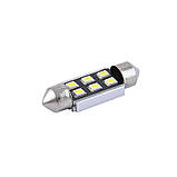 Світлодіодні LED автолампи SOLAR Premium Line 12 V SV85 T11x36 6SMD 2835 CANBUS white блістер 2шт (SL1362) AVK, фото 3