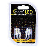 Світлодіодні LED автолампи SOLAR Premium Line 12 V T10 W21x95d 10SMD 3030 10 W 250 lm CANBUS white блістер 2 ШТ AVK, фото 2